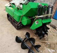 可遥控式柴油旋耕机 履带式农田回填机 移动式大棚犁地机